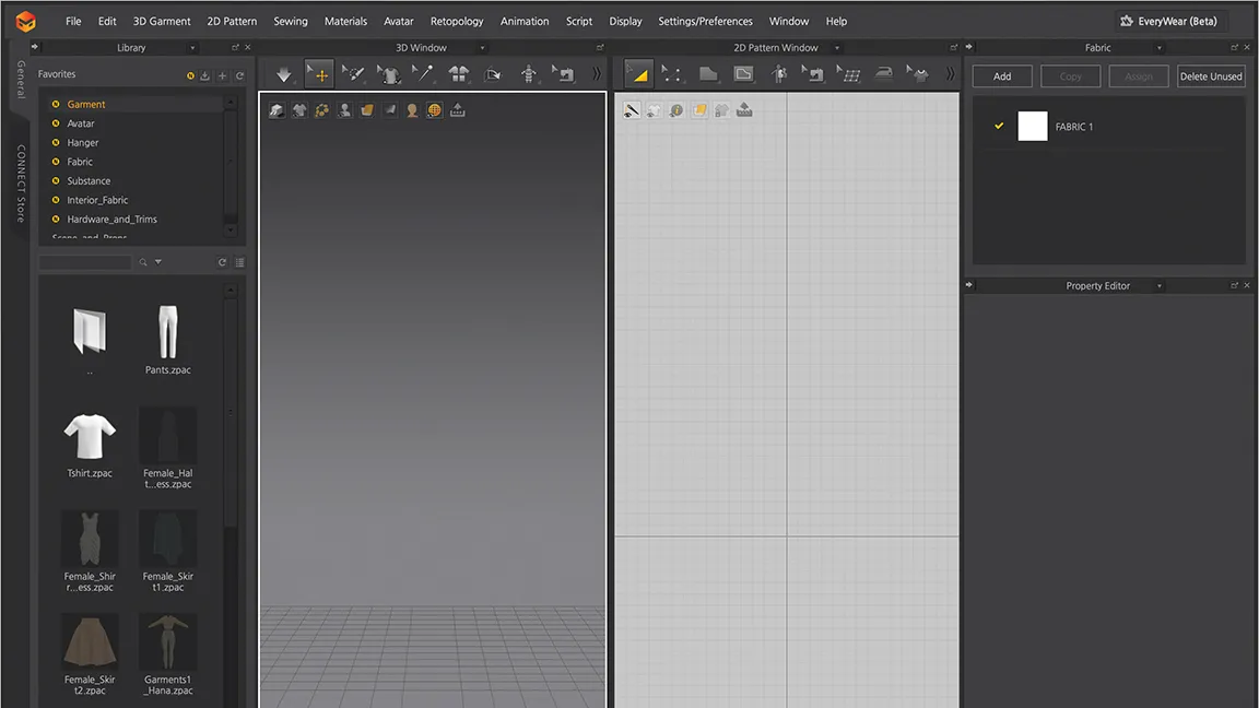 Marvelous Designer 2024 Userinterface
