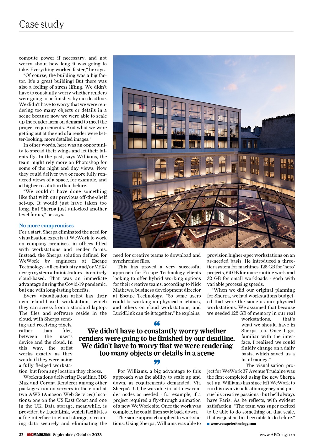 Kundenreferenz WeWork und Sherpa