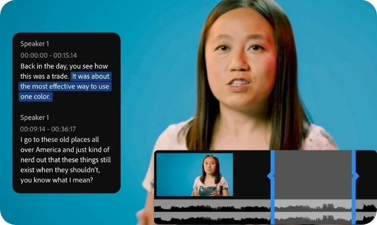 Schnelleres Arbeiten mit textbasierter Bearbeitung