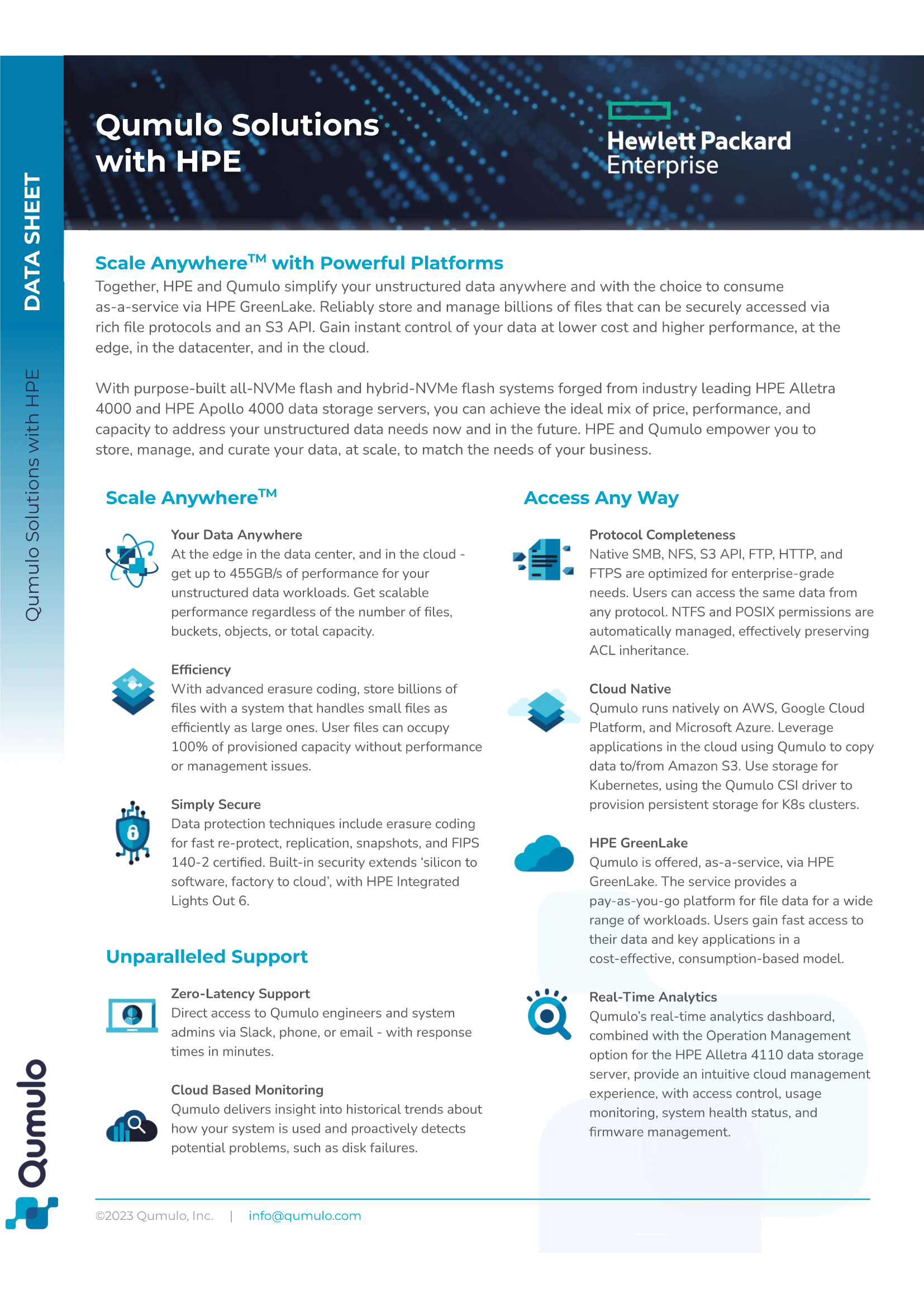 Qumulo HPE Datasheet